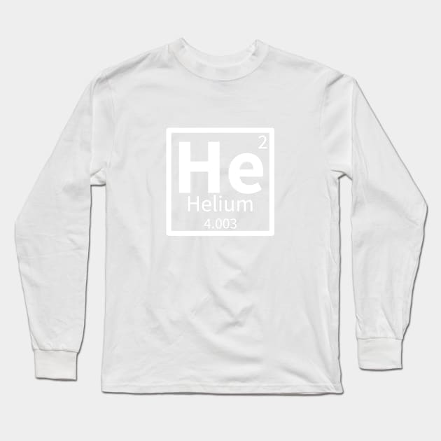 Helium — Periodic Table Element 2 Long Sleeve T-Shirt by periodicimprints